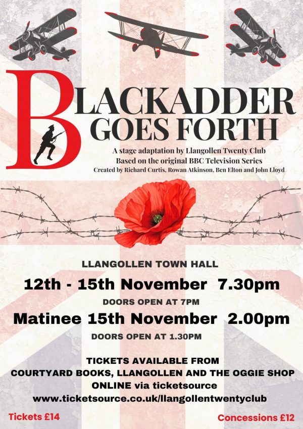 November 2025 Llangollen Twenty Club Blackadder Goes Forth